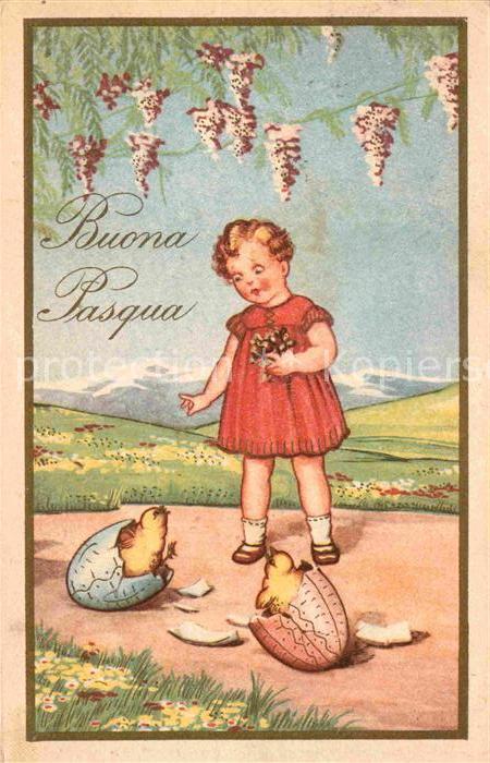 Ostern Easter Paques Kind Küken Eier