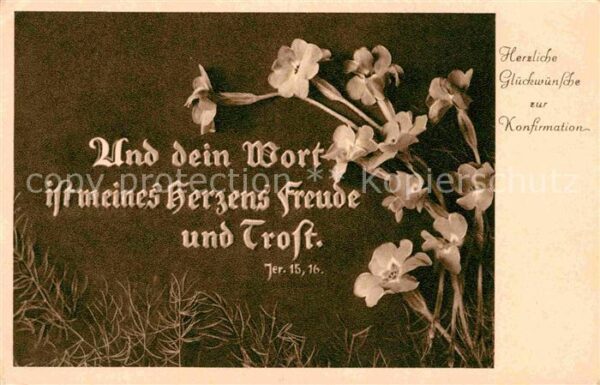Konfirmation Glückwunsch Jeremia 1516
