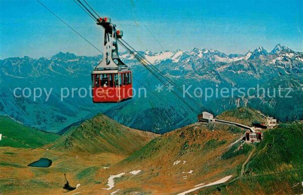 Seilbahn Parsenn-Weissfluhgipfel Silvrettagruppe