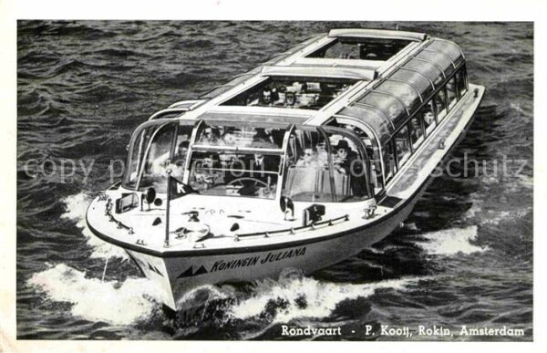 Motorboote Koningin Juliana Rokin Amsterdam