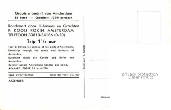 Motorboote Koningin Juliana Rokin Amsterdam – Bild 2