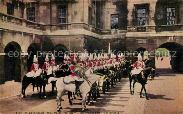 Leibgarde Wache Changing of the Guard Whitehall London