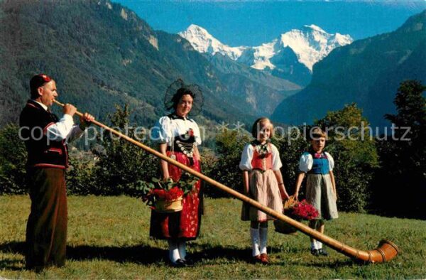 Alphorn Alphornbläser Trachten Mönch Jungfrau
