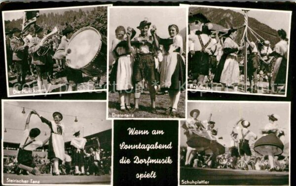 Tanz Taenzer Dorfmusik Schuhplattler Bandltanz