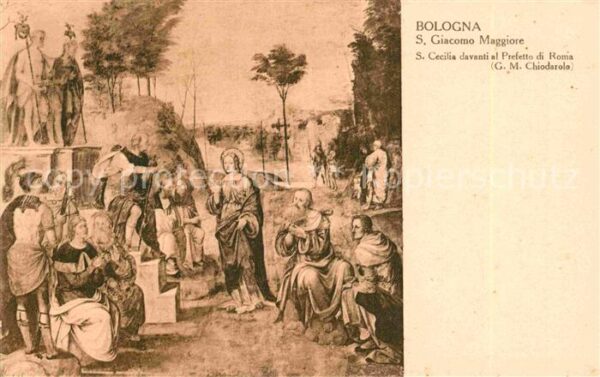 Kuenstlerkarte G. M. Chiodarolo S. Cecilia davanti al