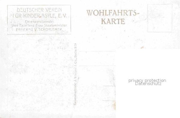 Schafe Kind Wohlfahrtskarte Deutscher Verein K – Bild 2