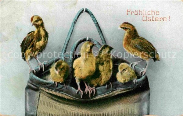 Ostern Easter Paques Küken Tasche