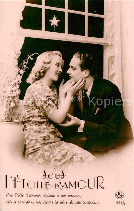 Foto JG Paris Nr. 629/4 Poesie Gedicht Etoile d_Amour