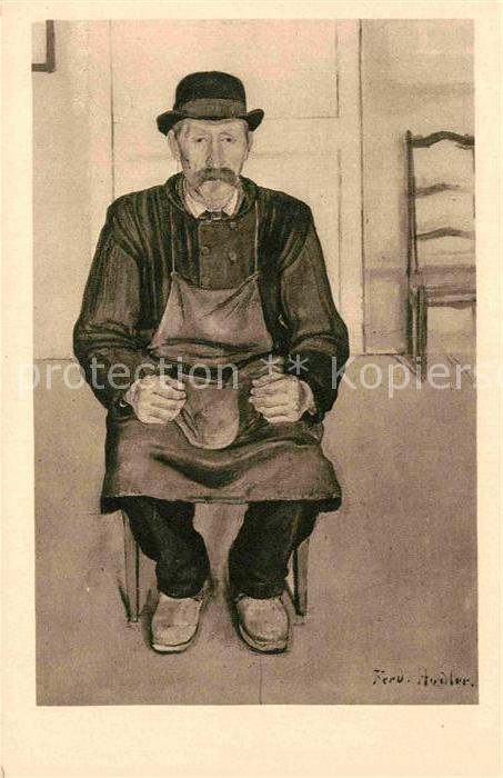 Hodler Ferdinand Sitzender Winzer