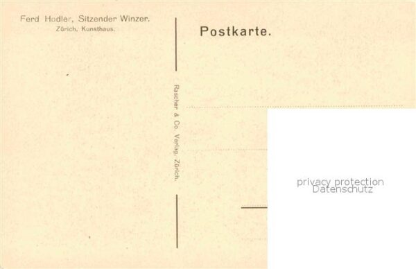Hodler Ferdinand Sitzender Winzer – Bild 2