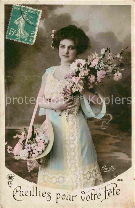 Frauen Mode Blume Foto-Oricelly-Nr. 366