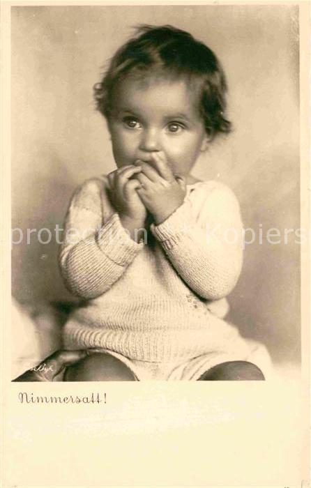 Kinder Child Enfants Nimmersatt