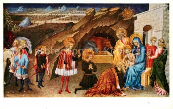 Kuenstlerkarte Alte Kuenstler Giovanni di Paolo The Adoration of the