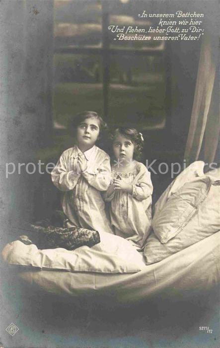 Foto OePG Nr. 5271/72 Kinder Gebet