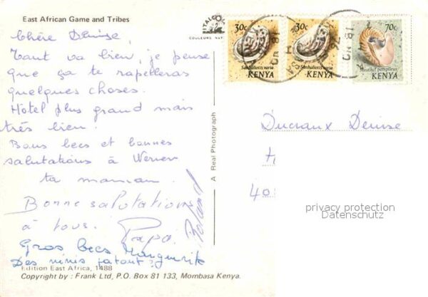 Tiere East African Game and Tribes Elefant Ze – Bild 2