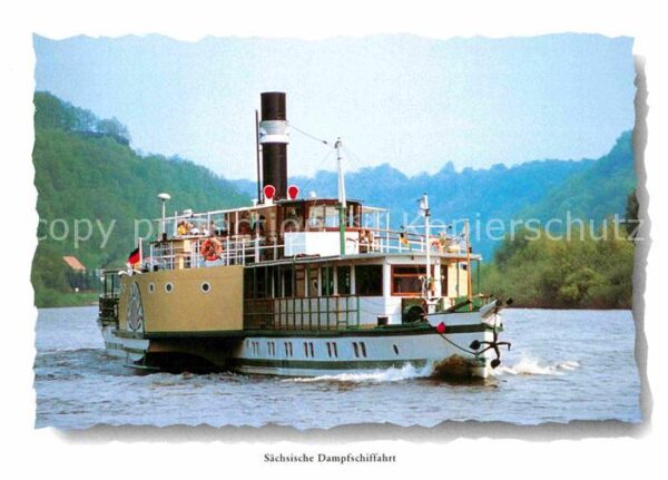 Dampfer Seitenrad Sachsen