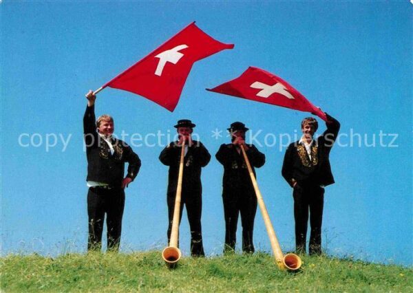 Alphorn Alphornbläser Fahnenschwinger Kanton Ob