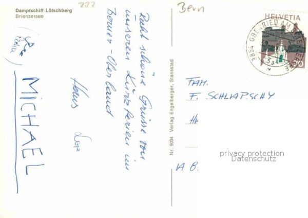 Dampfer Seitenrad Lötschberg Brienzersee – Bild 2