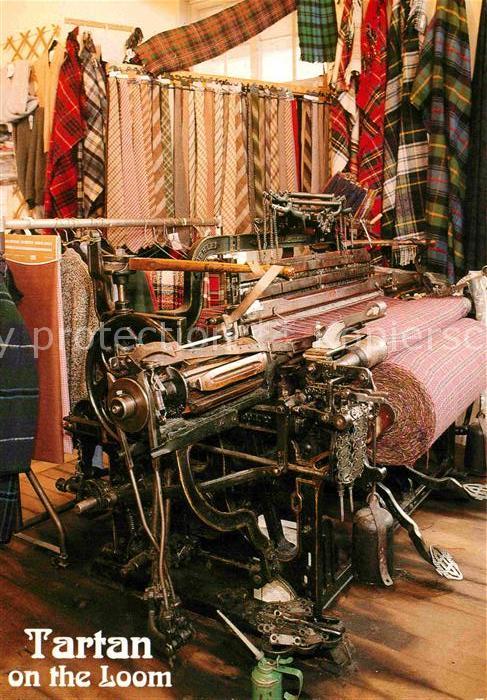 Weberei Tartan on the Loom