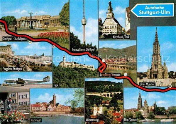 Autobahn Stuttgart-Ulm Nürtingen Ulm Stuttgart K