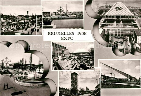 Exposition Internationale Bruxelles 1958 Allgemeine Ansichten