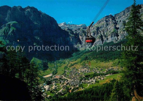 Seilbahn Torrent Leukerbad Loeche les Bains Gemm