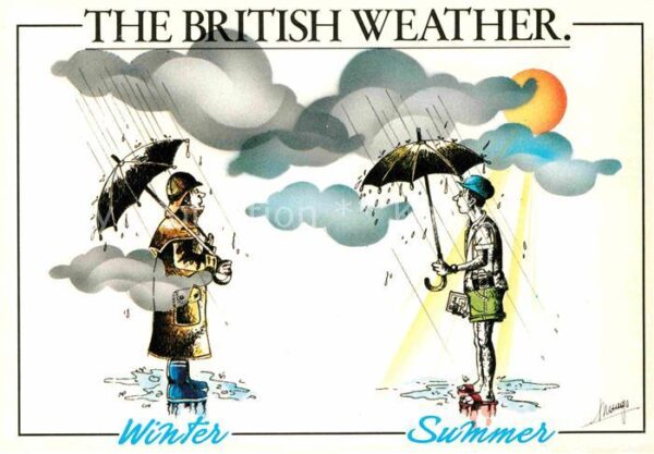 Jahreszeiten Winter Summer British Waether