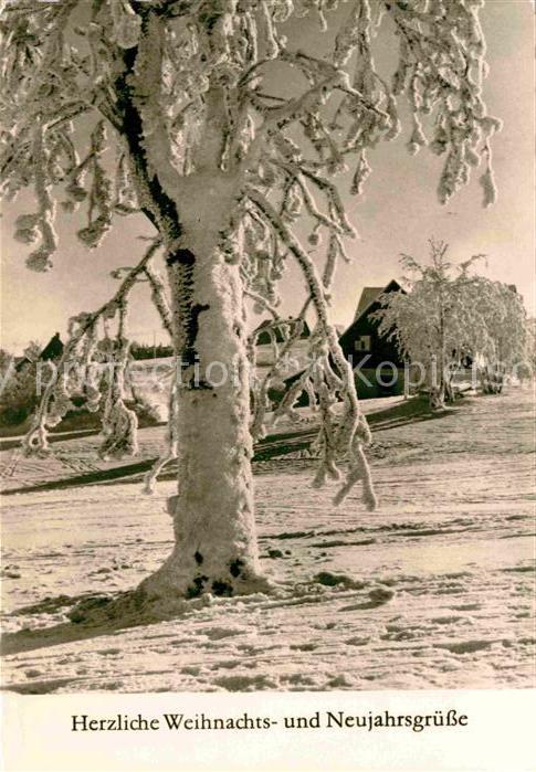 Weihnachten Neujahr Baum Schnee