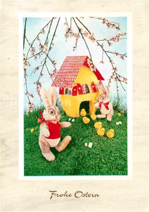 Vermenschlicht Hasen Küken Ostern