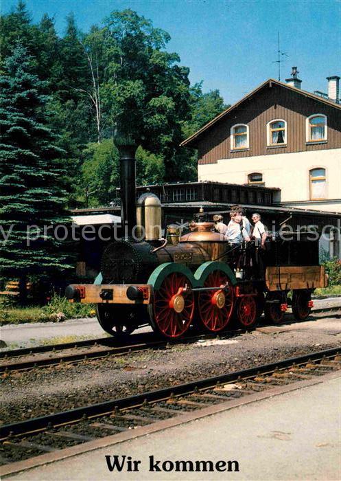 Lokomotive Saxonia Bahnhof Annaberg-Buchholz Süd