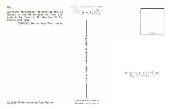Curacao Niederlaendische Antillen Autonomy Monument – Bild 2