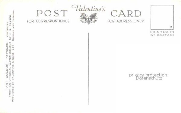 Swansea Gower Peninsula Map Valentines Postcard – Bild 2