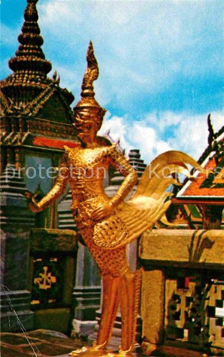 Bangkok Scenery of giant face Kin Norn in Wat P