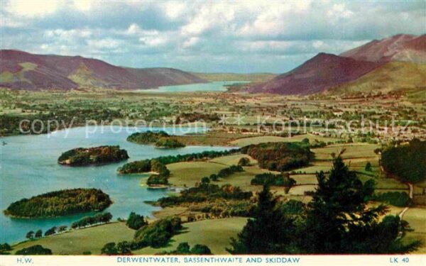Derwentwater Bassenthwaite and Skiddaw
