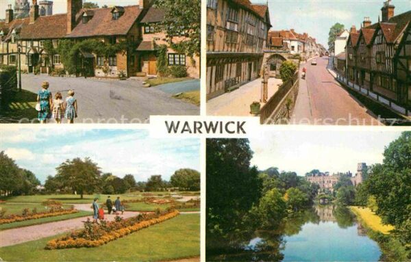 Warwick Warwick Castle from bridge end High Street Plea