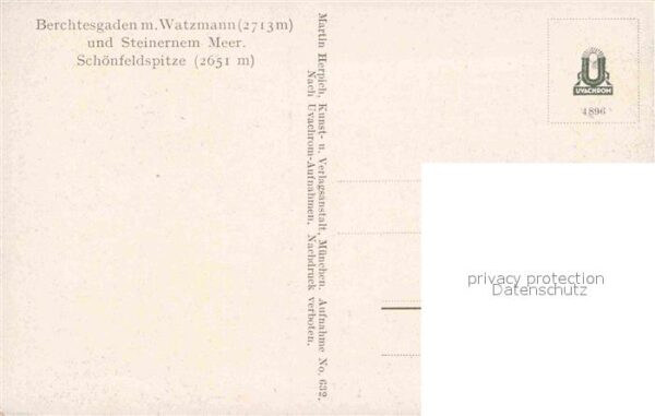 Berchtesgaden Panorama mit Watzmann und Steinernem Me – Bild 2