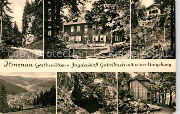 Ilmenau Thueringen Goethestätten Jagdschloss Gabelbach mit