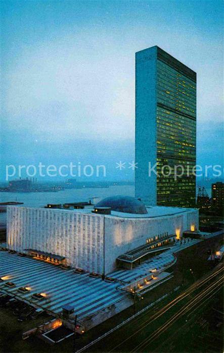 New York City United Nations Building East River at n