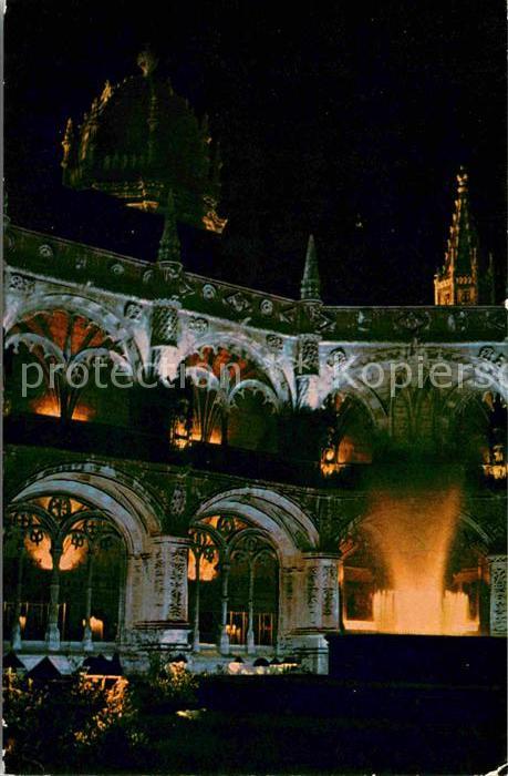 Lisboa Claustro dos Jeronimos a notte Kloster