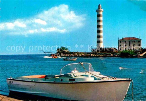 Lido di Jesolo Il Faro Leuchtturm Motorboot