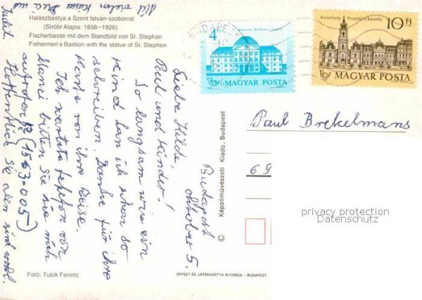 Budapest Halaszbastya a Szent Istvan szoborral F – Bild 2