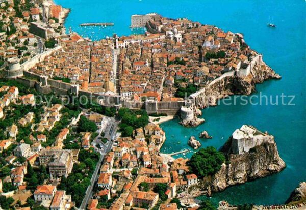 Dubrovnik Ragusa Altstadt Fliegeraufnahme