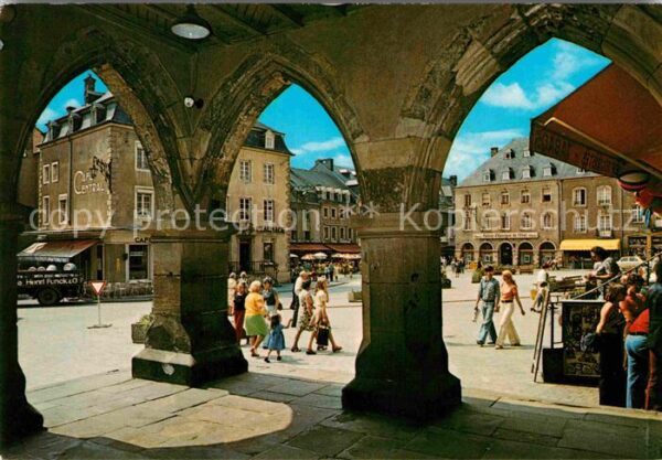 Echternach Place du Marche a travers les Arcades d