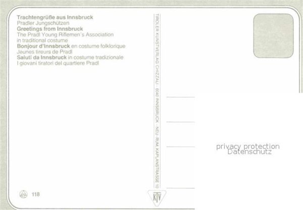 Innsbruck Trachten Pradler Jungschützen – Bild 2