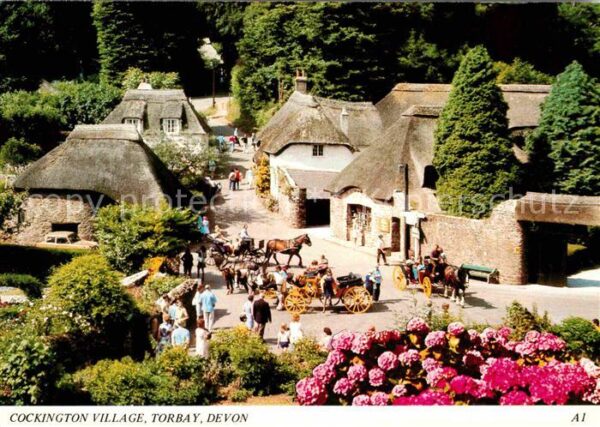 Torbay Cockington Village Pferdekutschen