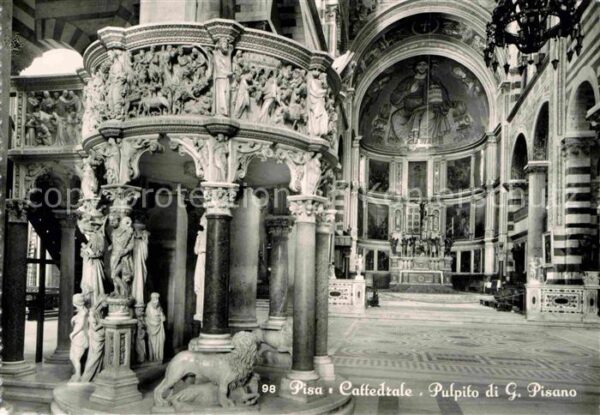 Pisa Cattedrale Pulpito di Giovanni Pisano