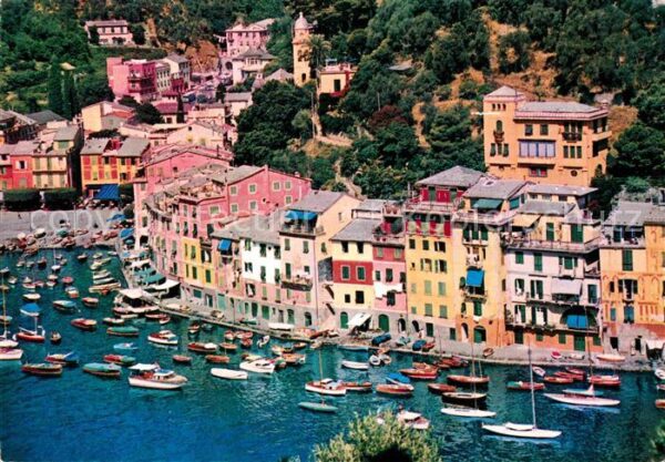Portofino Liguria Panorama Hafen Riviera Azzurra
