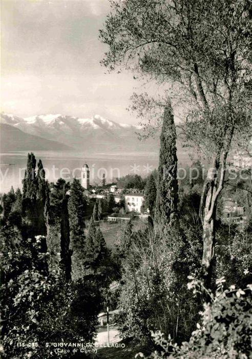 Bellagio Lago di Como San Giovanni di Bellagio Comer See Alpe