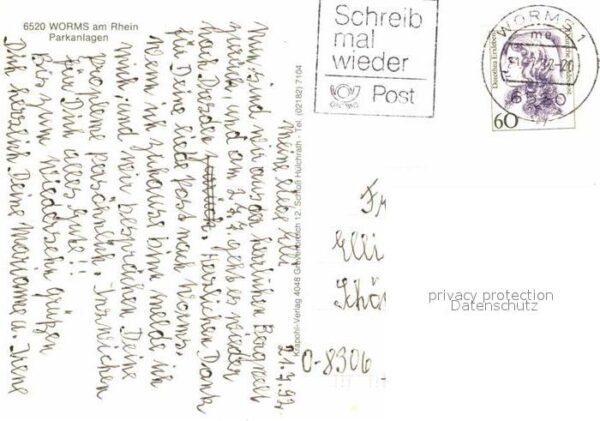 Worms Rhein Parkanlagen Denkmal – Bild 2