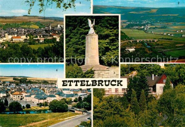 Ettelbruck Panorama Pont sur la Sure Monument Patt